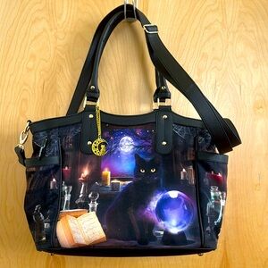 Black cat laptop, bag, Danbury mint